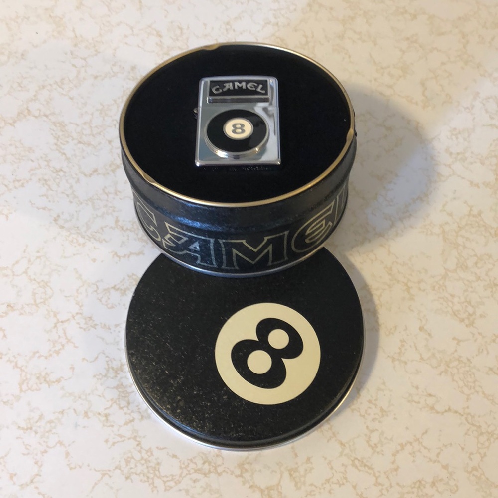 NWOT vintage Camel 8 ball zippo